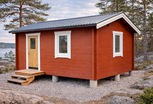 Norrforstorpet på 19,9 kvadratmeter är ett rymligt torp från Brännastugan.